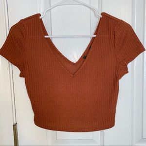 Rust Colored Crop Top